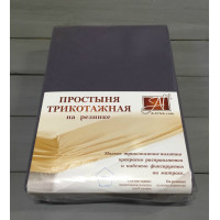 ПТР-ГРА-090 Графит простыня трикотажная на резинке 090х200х20 ПТР-ГРА-090 Графит простыня трикотажная на резинке 090х200х20